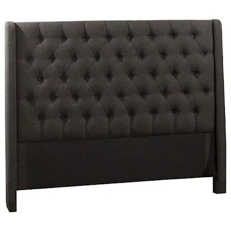 Transitional King Size Tufted Headboard